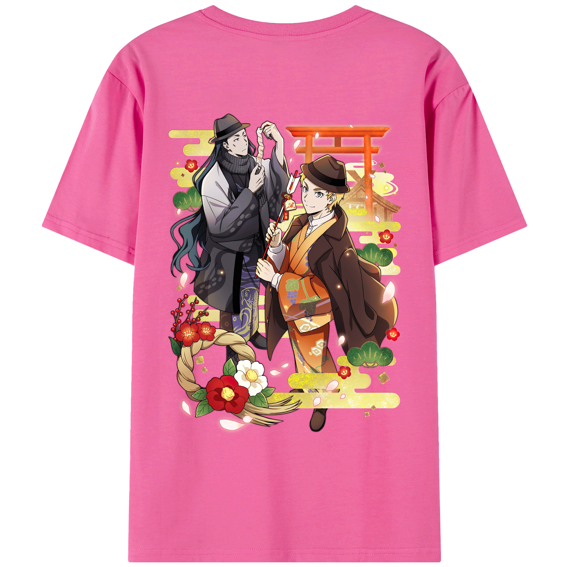 （画像用） 文豪ストレイドッグス Bungo Stray Dogs レディース半袖Tシャツ(バックプリント)
